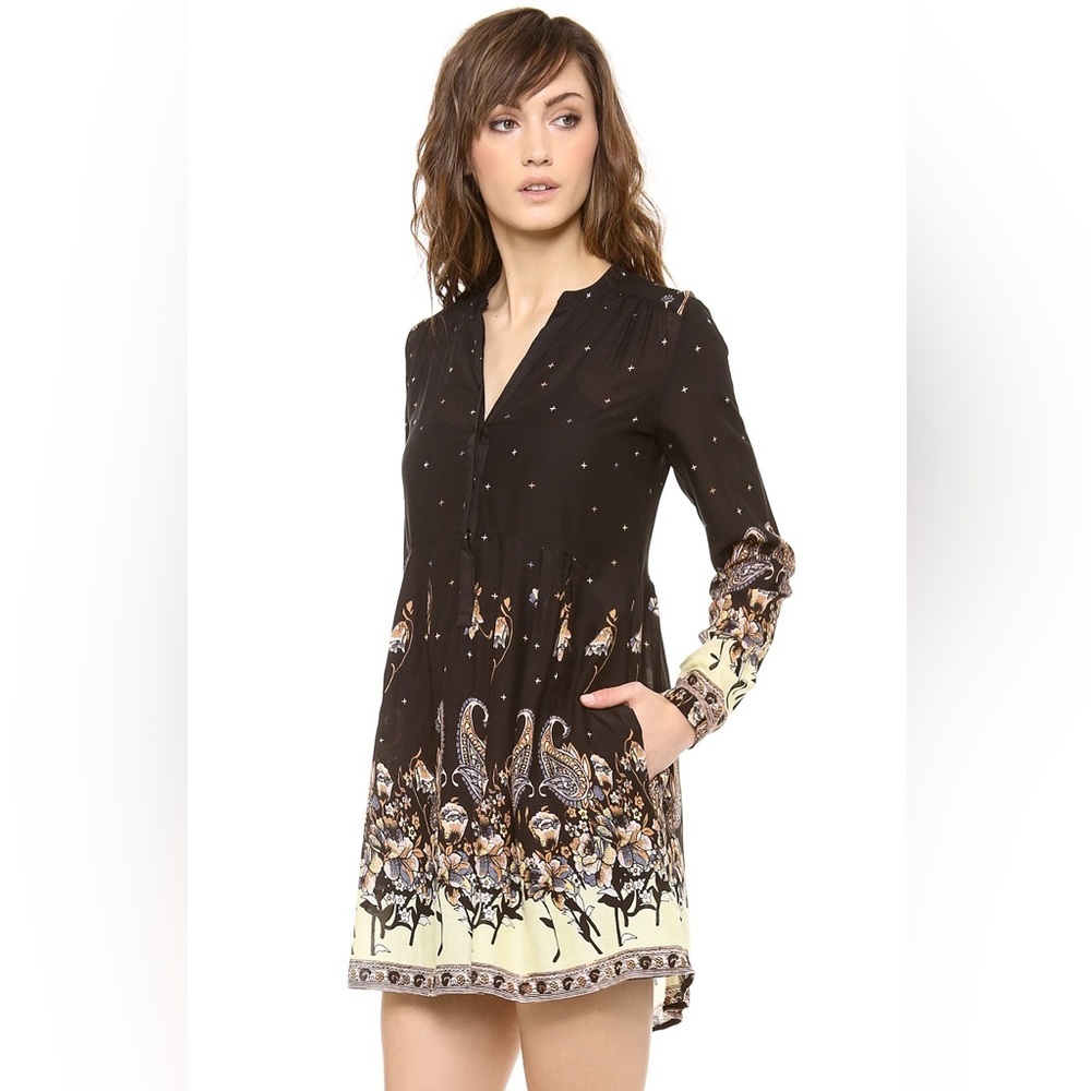 Free People Sierra Valley babydoll dress tunic size XS